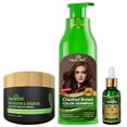 thumbnail image 3 of (2 pack) Herbishh Color Shampoo Combo - Hair Color Shampoo Hair Dye 500ml, Argan Oil 30ml Pro Keratin, Argan Hair Mask 100gm For Hair Straightening, Shine And Protection (Chestnut Brown), 3 of 8