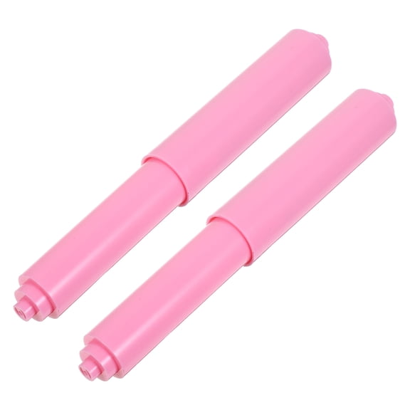 FOMIYES 2-Pack Plastic Toilet Paper Holder Spindle with Spring-Loaded Mechanism, Bathroom Accessory Upgrade