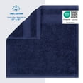 thumbnail image 2 of Cotton Paradise 100% Cotton 4 Piece Washcloths, Soft Absorbent Small Hand Face Towels Wash Rags for Body, Navy Blue, 2 of 6