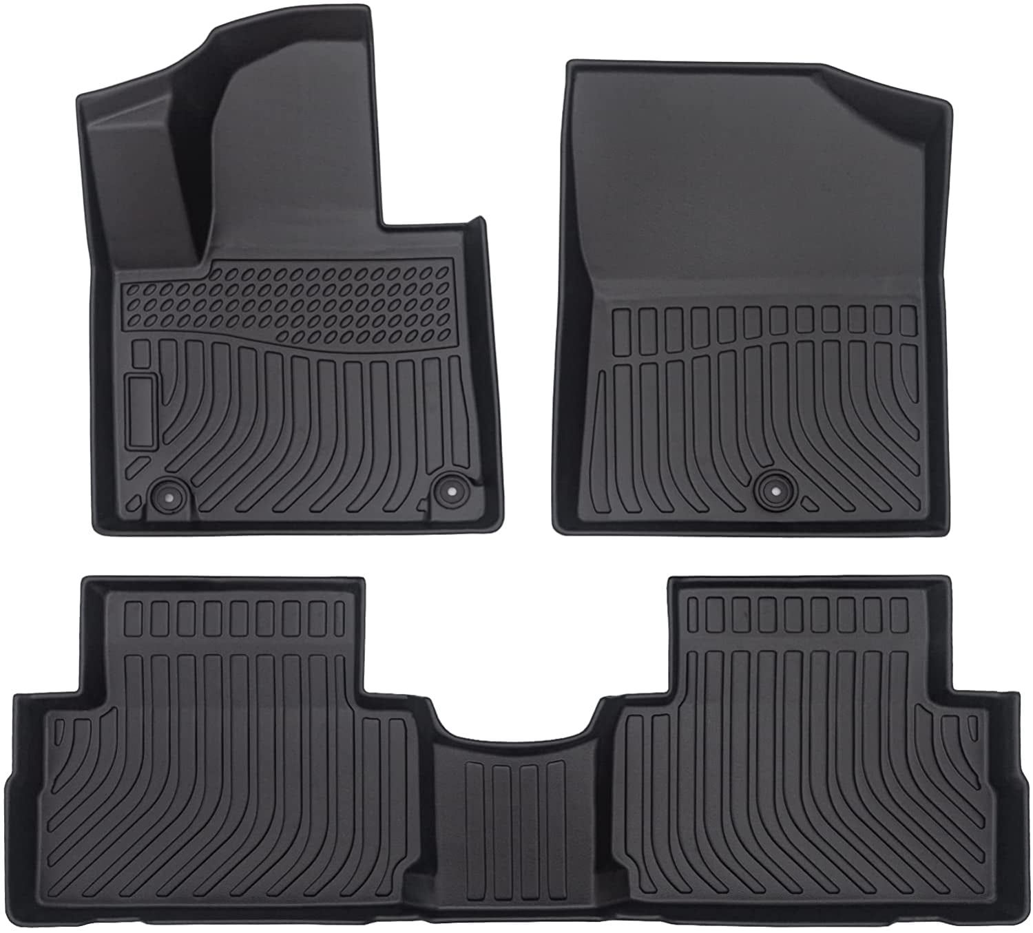 PAPAJET Floor Mats Compatible with Hyundai Santa FE 20212022, Custom Fit Floor Liners for Front