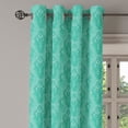 thumbnail image 2 of Ambesonne Damask Grommet Curtain, Grunge Eastern Details, 50" x 96", Sea Green, 2 of 6