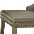 thumbnail image 5 of Set of 2 Leather & Champagne Finish Side Chair, Mid Century Kitchen Chairs, Upholstered Accent Chairs, Wooden Desk Chairs for Kitchen Dining Room (Champagne), 5 of 6