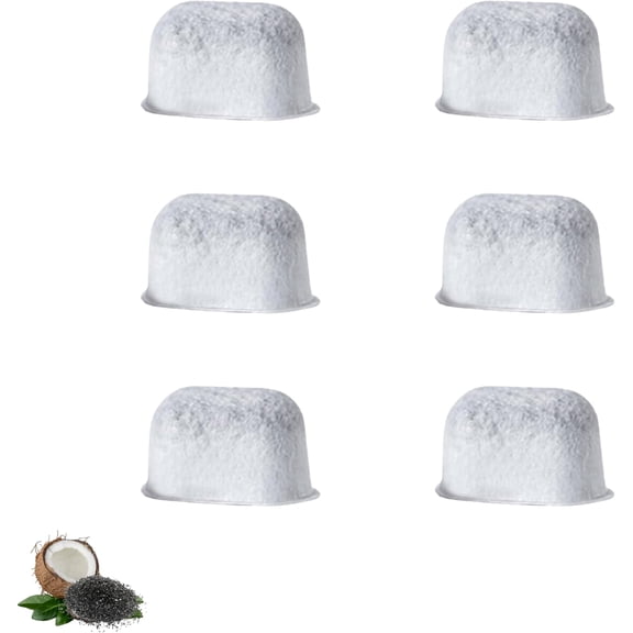 Nispira K Series Charcoal Water Filter Pods Replacement For Keurig 2.0 Coffee Maker, K-Supreme, K-Slim, K-Express, K-Select, K-Classic, K-Duo Plus, K-Elite, K-Iced, K-Cafe, 6 Packs