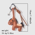 thumbnail image 3 of Cartoon Horse PU Leather Keychain For Backpack Bags Keys Enhancement Soft Bag Charm Comfortable Adorable Look, 3 of 9