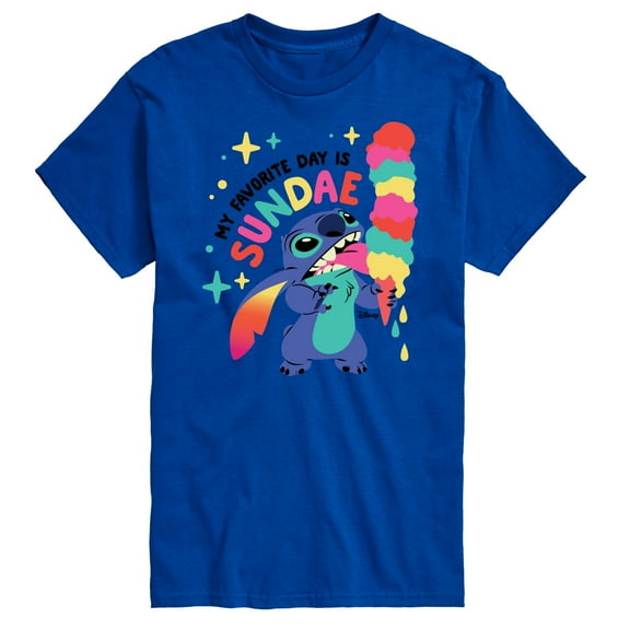 Disney - Lilo & Stitch - My Favorite Day is Sundae - Men's Short Sleeve Graphic T-Shirt