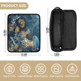 thumbnail image 4 of Hair Tool Organizer Bag with Heat Resistant Mat Removable Travel Storage Case for Hot Air Brushes Curling Irons Enchanted Ocean Scene, 4 of 8
