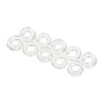 thumbnail image 1 of Unique Bargains S Shape Clips Connectors Rubber Band Plastic Kit with Box Clear 300 Pack, 1 of 6