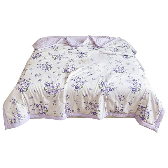 Summer Cooler Quilt for Hot Sleepers and Night Sweats, Cooler Comforter Double Sided Cold Effect Blanket Cooler Fiber Ice Blanket for All-Season 59x79 inch