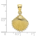 thumbnail image 4 of 10K Textured Scallop Shell Charm 10K7683, 4 of 4