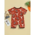 thumbnail image 4 of Coduop Newborn Baby Bodysuit Rompers,Short Sleeve Cow Print Footless Jumpsuit Playsuit, 4 of 7