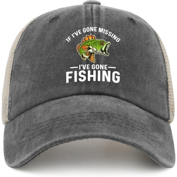 Funny Fishing Hat Here Fishy Fishy Fishy Cap Men Baseball Hats Cute Hat