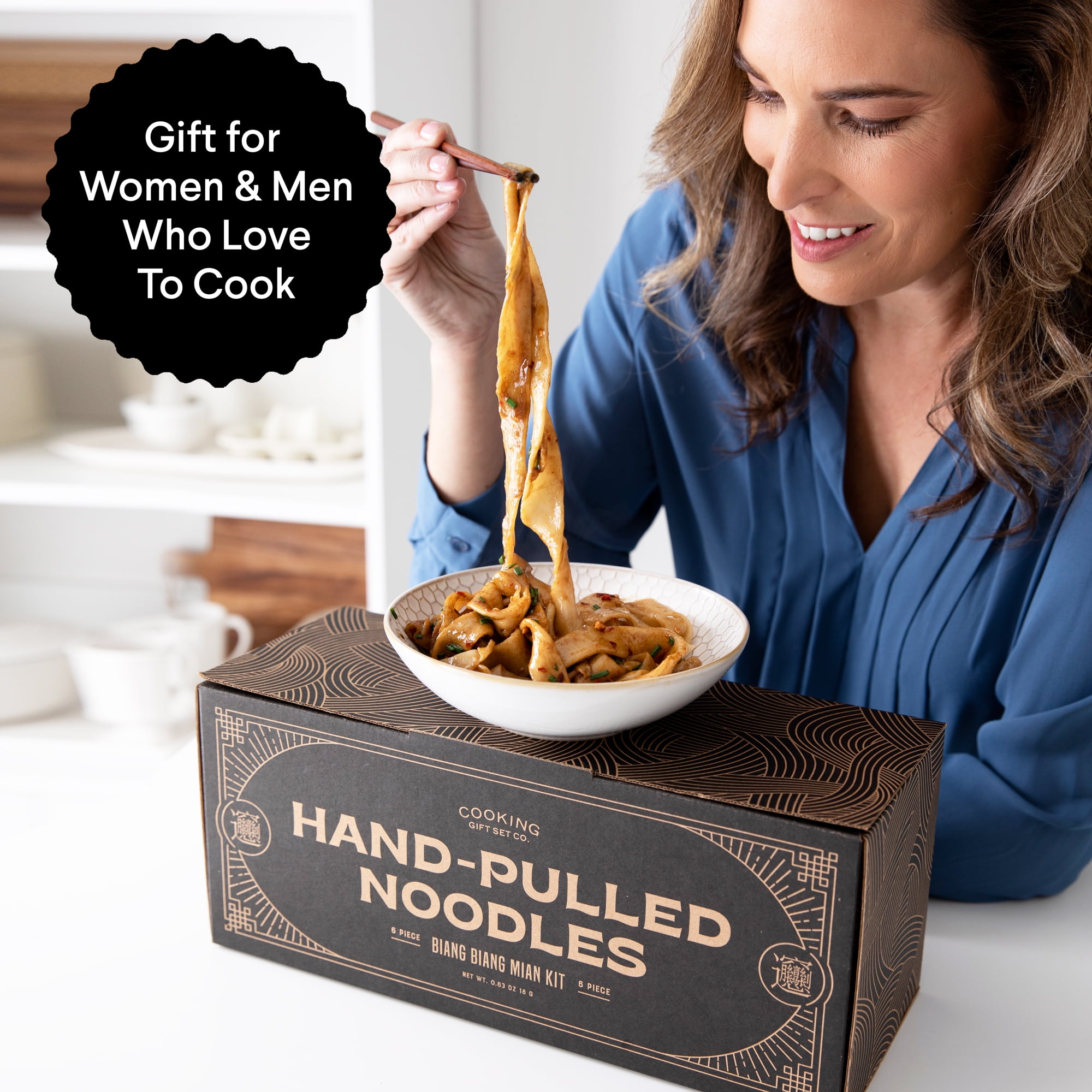 Cooking Gift Set Co. | Hand-Pulled Noodles Kit | Unique Gifts for Cooks, Foodie Gifts for Friends, Cooking Gifts for Mom | Top-Notch Kitchen