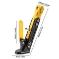 thumbnail image 2 of Support de Pied Réglable pour Moto, Béquille en Alliage d'Aluminium CNC avec 6 Positions de Hauteur (Jaune, 1 Pce) Rkxzt, 2 of 8