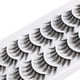 thumbnail image 4 of 10 pares de pestañas postizas 3D naturales, pestañas postizas grandes, suaves y gruesas, pestañas postizas reutilizables 100 % hechas a mano, espectaculares, 4 of 5