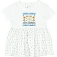 thumbnail image 3 of Inktastic Happy Hanukkah Sweater Style Design with Menorah and Dreidel Girls Baby Dress, 3 of 5