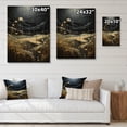 thumbnail image 4 of Designart "Dark Drama in Green Storm II" Landscape & Nature Print on Natural Pine Wood, 4 of 5