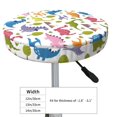 thumbnail image 2 of cute dinosaur AD Round Bar Stool Seat Covers, Elastic Round Chair Cover Stool Seat Slipcover Bar Stool Cushions Round Pad for 12-14 inch, 2 of 5