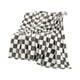 thumbnail image 2 of Manta de franela a cuadros - Patrón de cuadrados en blanco y negro, 100x70cm, poliéster suave, funda de sofá y cama, 17 colores, 2 of 6