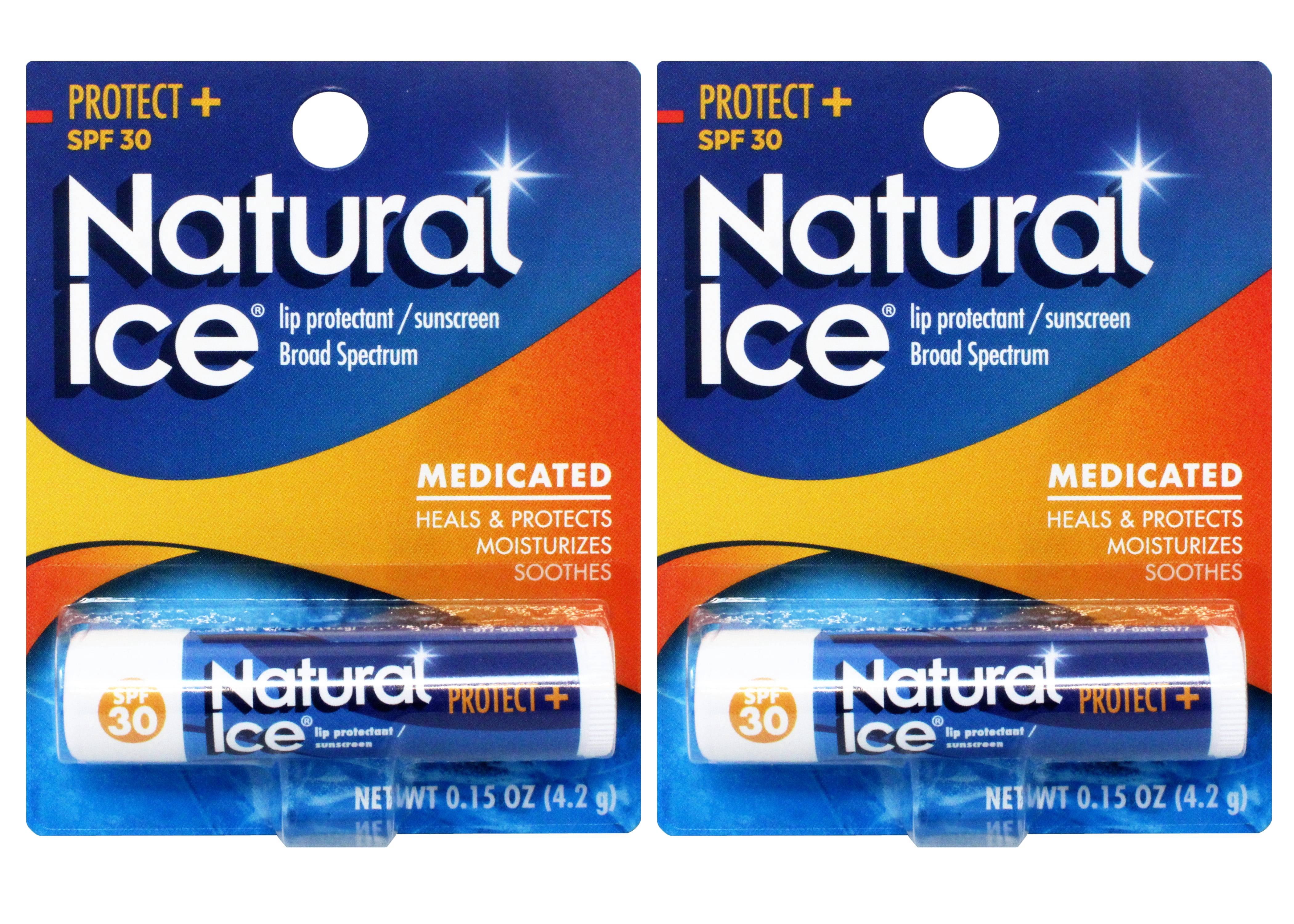 Mentholatum Natural Ice Lip Protectant SPF 15, Cherry - Walmart.com