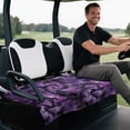 thumbnail image 5 of XYZCANDO Halloween Bat Tie Dye Golf Cart Seat Cover - 2-Seat Non-Slip Terry Cloth Cover with 4 Pockets for Golf Cart Accessory, 5 of 8