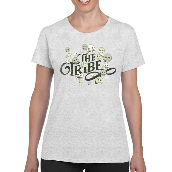 The Tribe - Vintage Emoji Crew Unity Graphic Women's T-shirt