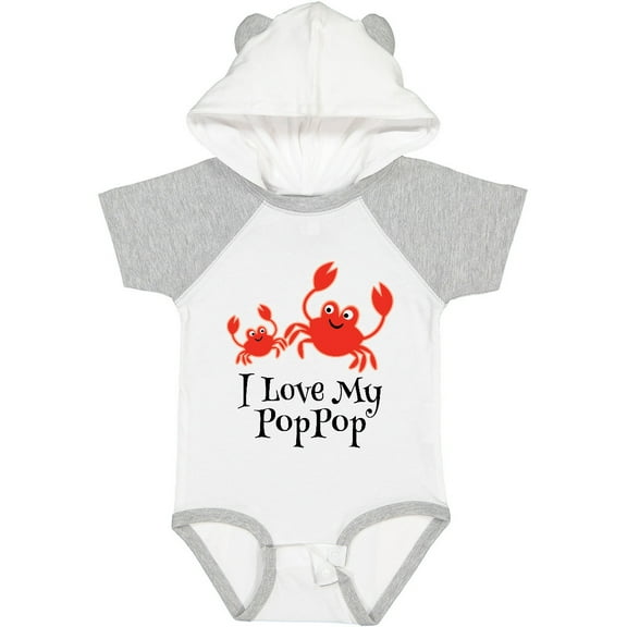 Inktastic I Love My Poppop Grandchild Boys or Girls Baby Bodysuit