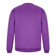 thumbnail image 4 of DPTALR George Men's Sports Round Collar Pullover Sweatshirt Long Sleeve Solid Hoodie,Purple,Big and Tall Men XXXXL, 4 of 7