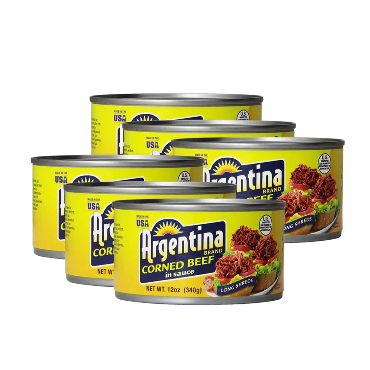 Argentina Corned Beef, 12 Ounce (Pack of 6)