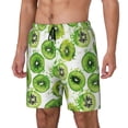 thumbnail image 2 of Balery Green Kiwi Mens Swim Trunks Swim Shorts for Men Quick Dry Inseam Beach Shorts with Compression Liner Pocket-Small, 2 of 9