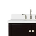thumbnail image 5 of Ariel Cambridge 43 In. Left Offset Oval Sink Vanity With White Quartz Countertop In Espresso, 5 of 10