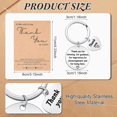 thumbnail image 2 of 6 Sets Thank You Keychain Appreciation Gift with Card Make a Difference Keychain Graduation Gift for Nurse Teacher, 2 of 8