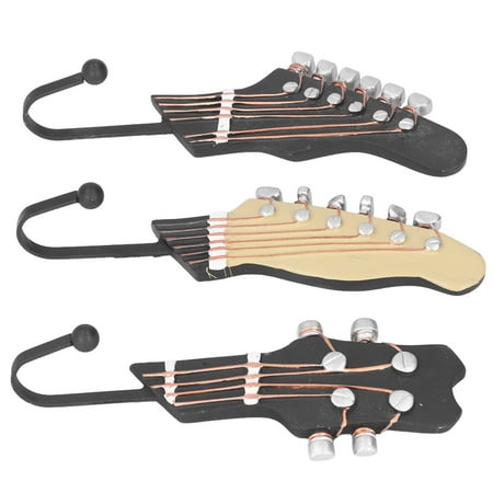 

Guitar Shaped Hooks Environmental 25kg Load Wall Hooks Decorative For Coffee Shop For Hallway