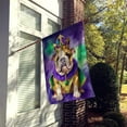 thumbnail image 5 of English Bulldog King of Mardi Gras House Flag 28 in x 40 in, 5 of 7
