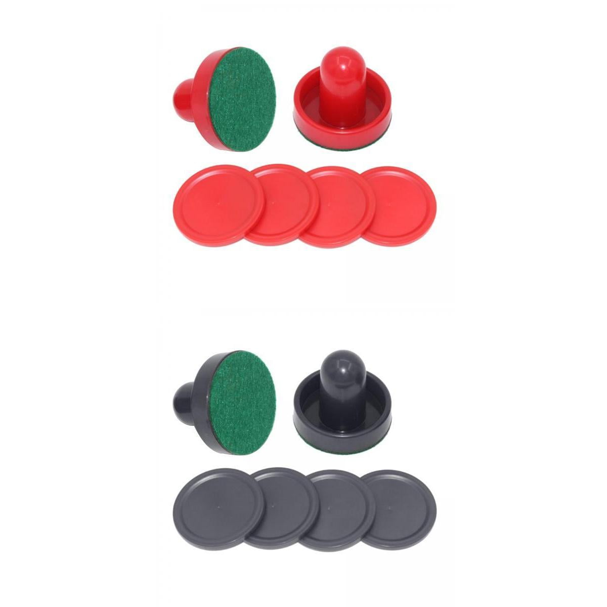 Fzaqwen Air Hockey Paddles Set with Speed Pucks Plastic Equipment for Home Table Hockey