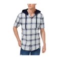 thumbnail image 1 of American Rag Hommes à Capuche Ian Bouton Up Chemise placidblue M, 1 of 2