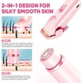 thumbnail image 2 of Hoeylife Bikini Trimmer for Women, Dual-Head Electric Razor with Dual Ceramic Blades, USB Rechargeable Wet Dry Use IPX7 Waterproof, 2 of 9