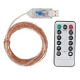 thumbnail image 4 of SAYFUT USB String Lights, 32ft/ 65ft, 100/ 200 LED Copper Wire Lights,Waterproof Solar Christmas Lights with 8 Lighting Modes for Tree Garden Patio Wedding Xmas Party, 4 of 5