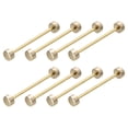 thumbnail image 1 of Unique Bargains 8Pack Metal Bag Strap Connect Buckles,38x42mm Purse Screw Fixing Rivets (Light Golden), 1 of 7