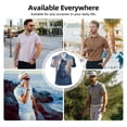 thumbnail image 5 of Kuqiui Mens Golf Polo Shirt Dry Fit Performance Sport Short Sleeve Golf Polo Shirts for Men-Cloud Wolf, 5 of 7