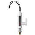 thumbnail image 1 of Billuyoard Grifo de cocina con calefacción eléctrica de acero inoxidable, pantalla de calentamiento rápido desmontable, grifo Digital para Juegos de accesorios de baño Blanco Reino Unido enchufe, 1 of 6