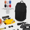 thumbnail image 4 of YISITIAN Basketball Backpack, Large Capacity Backpack with Laptop Compartment Dry Segregation Lightweight Sports Backpack for Exercise Ball Compartment CA919-1291, 4 of 9