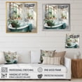 thumbnail image 4 of Designart "Gentle Watercolor of Bath Laundry II" Bath & Laundry Floater Framed Canvas Print, 4 of 7