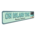 thumbnail image 3 of On Island Time Novelty Sign, Metal Wall Decor - 4x18 inches, 3 of 4
