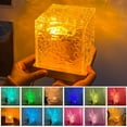 thumbnail image 3 of Crystal Lamp Dynamic Rotating Water Ripple Projector Night Light 16 Colors Crystal Lamp Atmosphere Holiday Gift Sunset Light (Night Lamp), 3 of 7