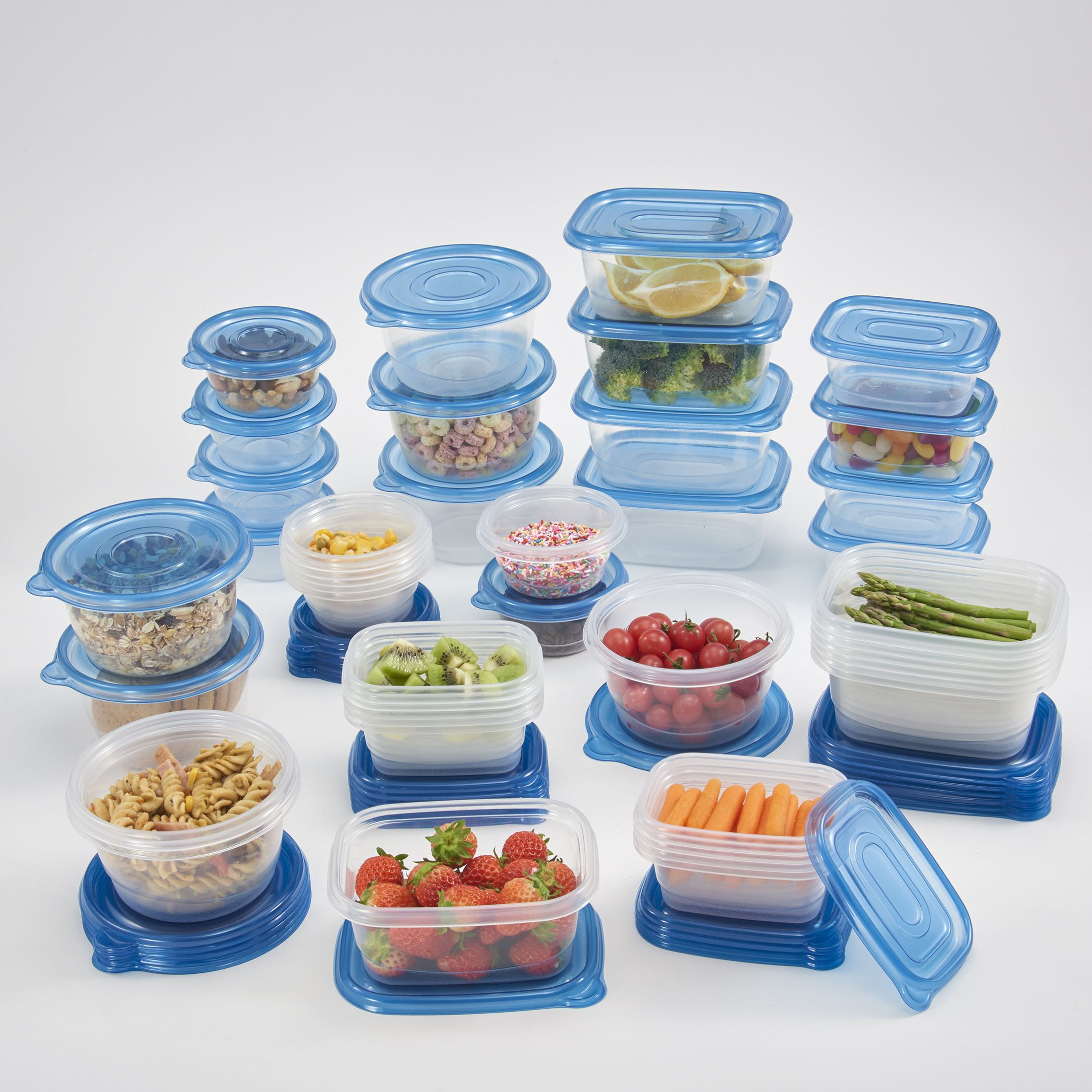 12 PCS Set of Practical Food Storage Unit Container Boxes with Lids Kitchen NEW 