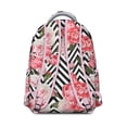 thumbnail image 3 of Modern Sunflower Floral Backpack for Teens - Lightweight School Backpack with Breathable Mesh Back, Side Water Bottle Holder, Trendy Flowers Pattern for Middle High School Students, 3 of 6