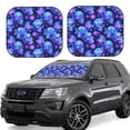 thumbnail image 6 of Kdxio Skull flower star sky Print 2-Piece Sun Shade Front Windshield - Foldable Car Front Window Sunshades for Most Sedans SUV Truck, 6 of 6