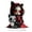 Multi-color, variant on nvzhuang Spooky Halloween Decor Acrylic 2D Flat Goth Girl and Dog Figurine Creepy Desktop Decorations for Haunted House Party