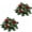 A, variant on 2 Pack Artificial Holly Candle Rings Wreaths, Mini Christmas Table Centerpiece Wreath with Red Berries & Pine Cones, Small Pillar Candle Holder Garland for Xmas Tabletop Mantel Christmas Decor