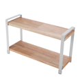 thumbnail image 5 of 2 Layers Kitchen Wooden Spices Rack Free Standing Shelf Rack Glass Pot Jars Seasoning Bottle Storage Racks Organizer Holder, 5 of 5